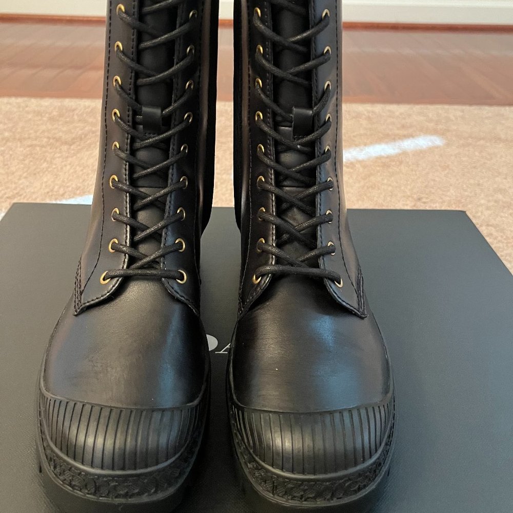 Coach Tasha Leather Black Boot (Size 5.5)